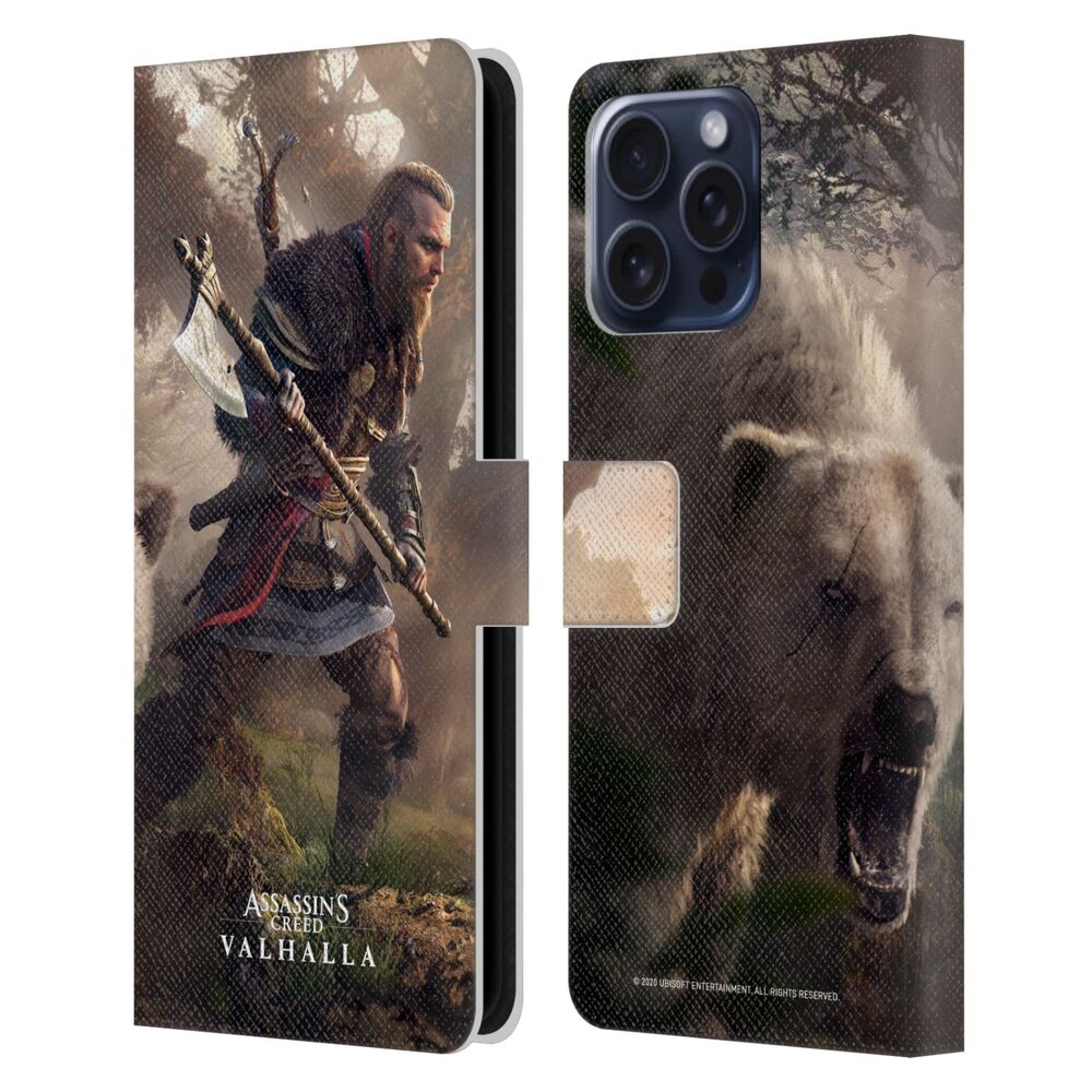 ASSASSINS CREED アサシンクリード - Valhalla Key Art / The Way of the Berserker レザー手帳型 / Apple iPhoneケース 【公式 / オフィシャル】