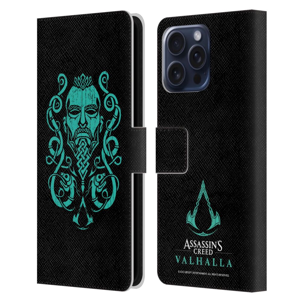ASSASSINS CREED アサシンクリード - Valhalla Symbols And Patterns / Eivor Graphic レザー手帳型 / Apple iPhoneケース 【公式 / オフィシャル】