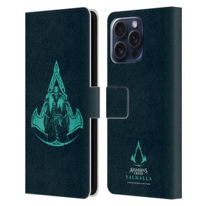 ASSASSINS CREED アサシンクリード - Valhalla Compositions / Crest And Male Eivor レザー手帳型 / Apple iPhoneケース - PGS