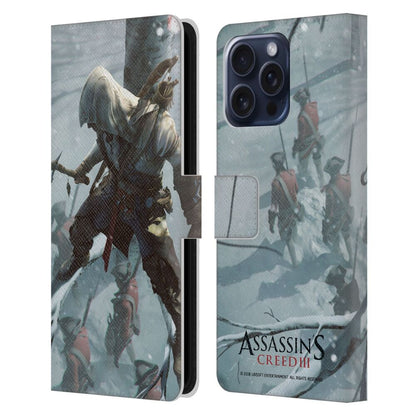 ASSASSINS CREED アサシンクリード - III Key Art / Connor Tree レザー手帳型 / Apple iPhoneケース 【公式 / オフィシャル】