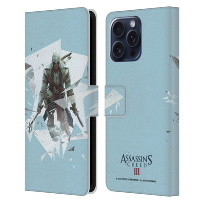 ASSASSINS CREED アサシンクリード - III Connor / Rocke レザー手帳型 / Apple iPhoneケース 【公式 / オフィシャル】