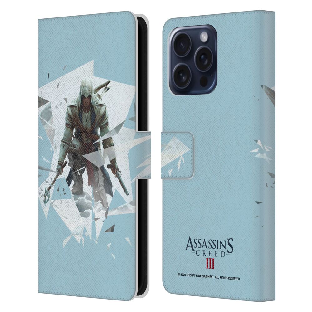 ASSASSINS CREED アサシンクリード - III Connor / Rocke レザー手帳型 / Apple iPhoneケース 【公式 / オフィシャル】