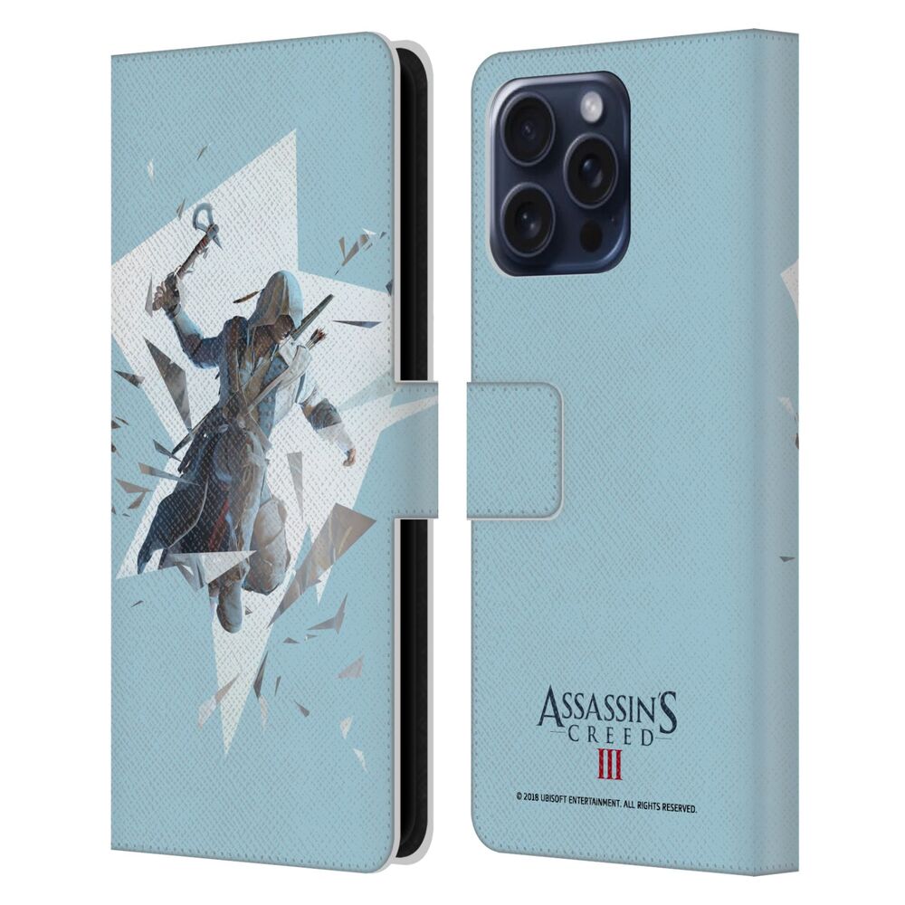 ASSASSINS CREED アサシンクリード - III Connor / Fly レザー手帳型 / Apple iPhoneケース 【公式 / オフィシャル】