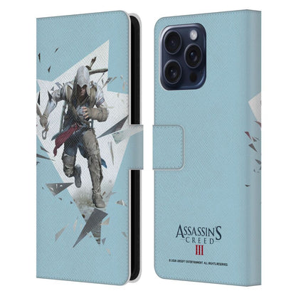 ASSASSINS CREED アサシンクリード - III Connor / Run レザー手帳型 / Apple iPhoneケース 【公式 / オフィシャル】