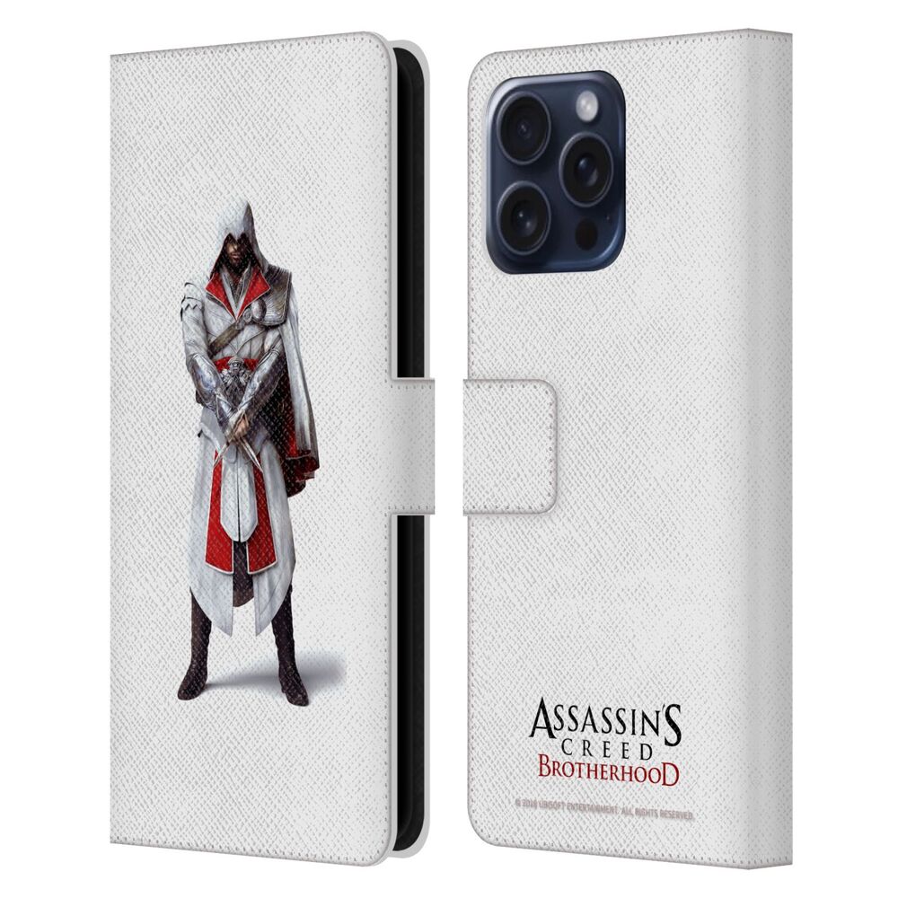 ASSASSINS CREED アサシンクリード - Brotherhood Artworks / Ezio Full Body レザー手帳型 / Apple iPhoneケース 【公式 / オフィシャル】