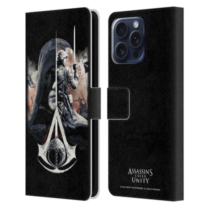 ASSASSINS CREED アサシンクリード - Unity Character Art / Crest And Sword レザー手帳型 / Apple iPhoneケース 【公式 / オフィシャル】