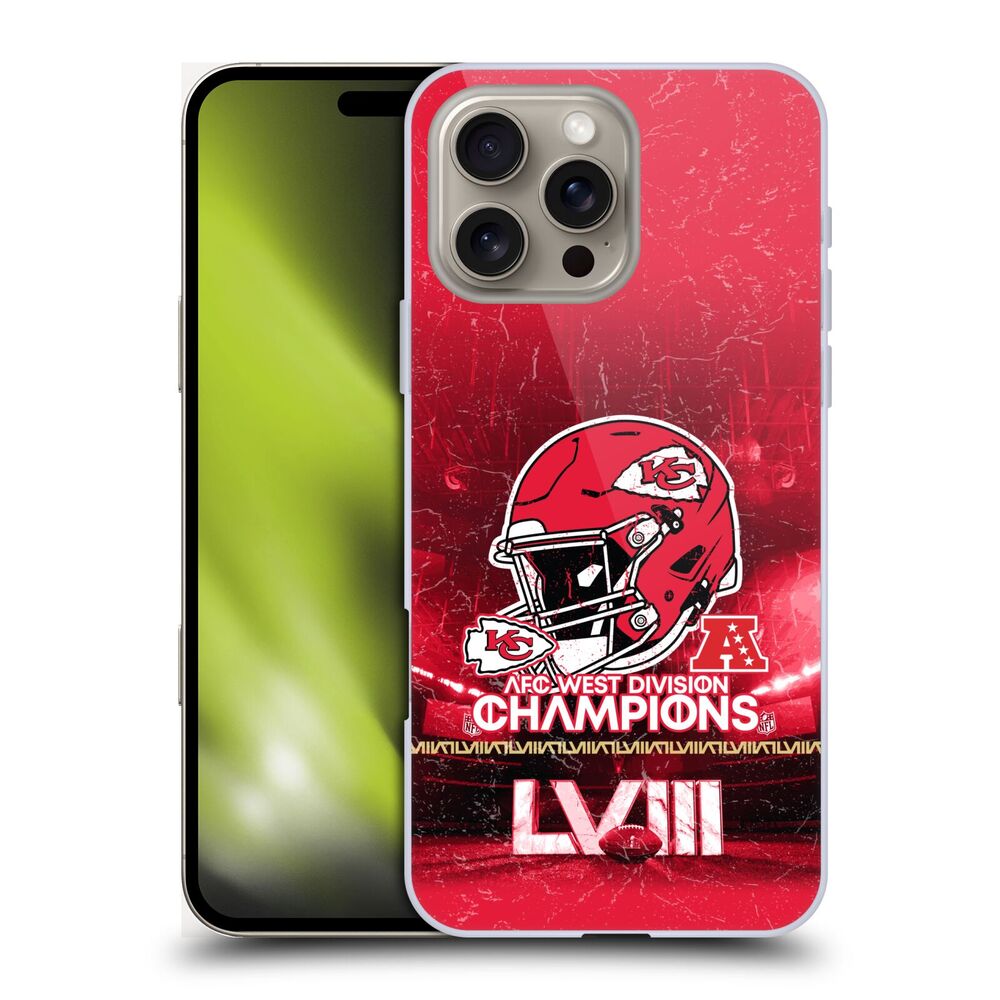 NFL ナショナルフットボールリーグ - 2024 Division Champions / AFC Helmet Chiefs ハード case / Apple iPhoneケース 【公式 / オフィシャル】