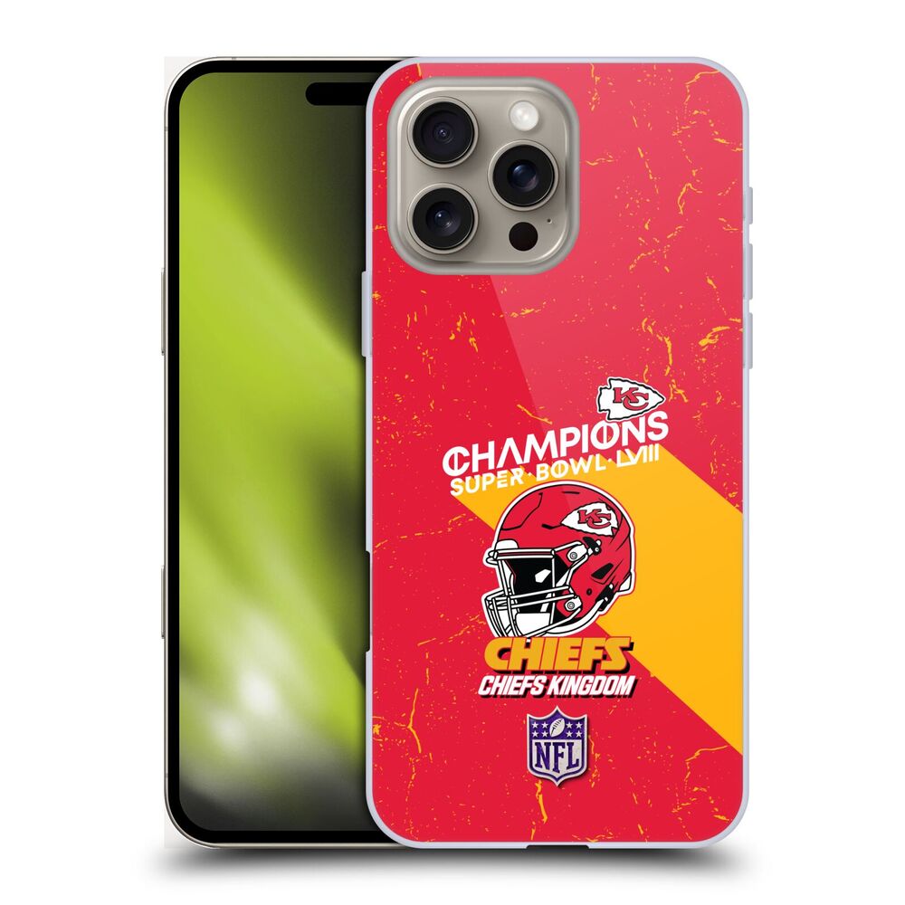 NFL ナショナルフットボールリーグ - 2024 Super Bowl LVIII Champions / Kansas City Chiefs Helmet ハード case / Apple iPhoneケース 【公式 / オフィシャル】
