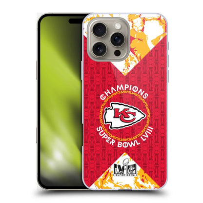 NFL ナショナルフットボールリーグ - 2024 Super Bowl LVIII Champions / Kansas City Chiefs Patterns ハード case / Apple iPhoneケース 【公式 / オフィシャル】