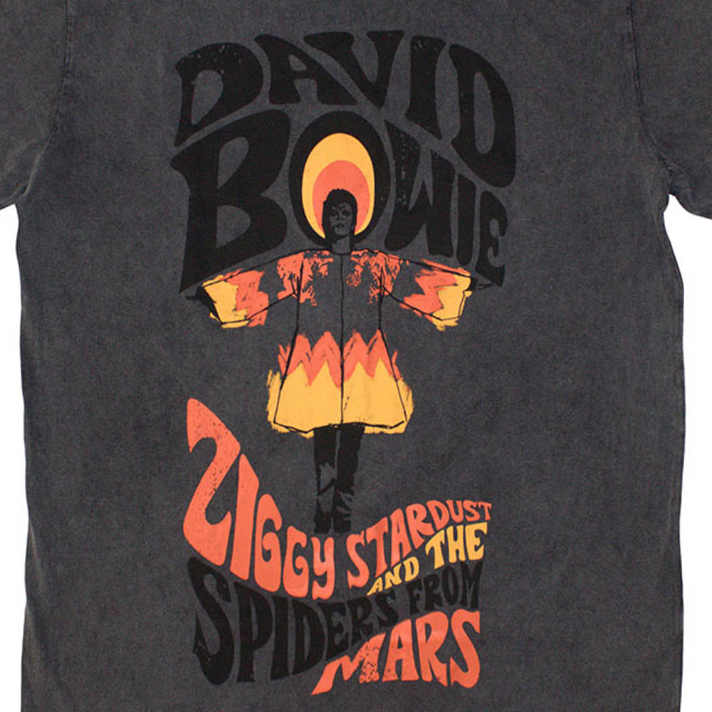 DAVID BOWIE デヴィッドボウイ - Ziggy Stardust / Stone Wash / Tシャツ / メンズ 【公式 / オフィシャル】