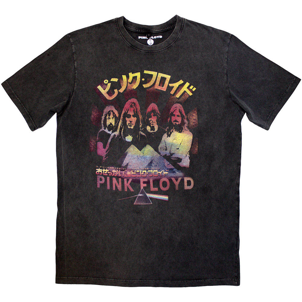 PINK FLOYD ピンクフロイド (結成 60周年 ) - Japan Poster / Stone Wash / Tシャツ / メンズ 【公式 / オフィシャル】