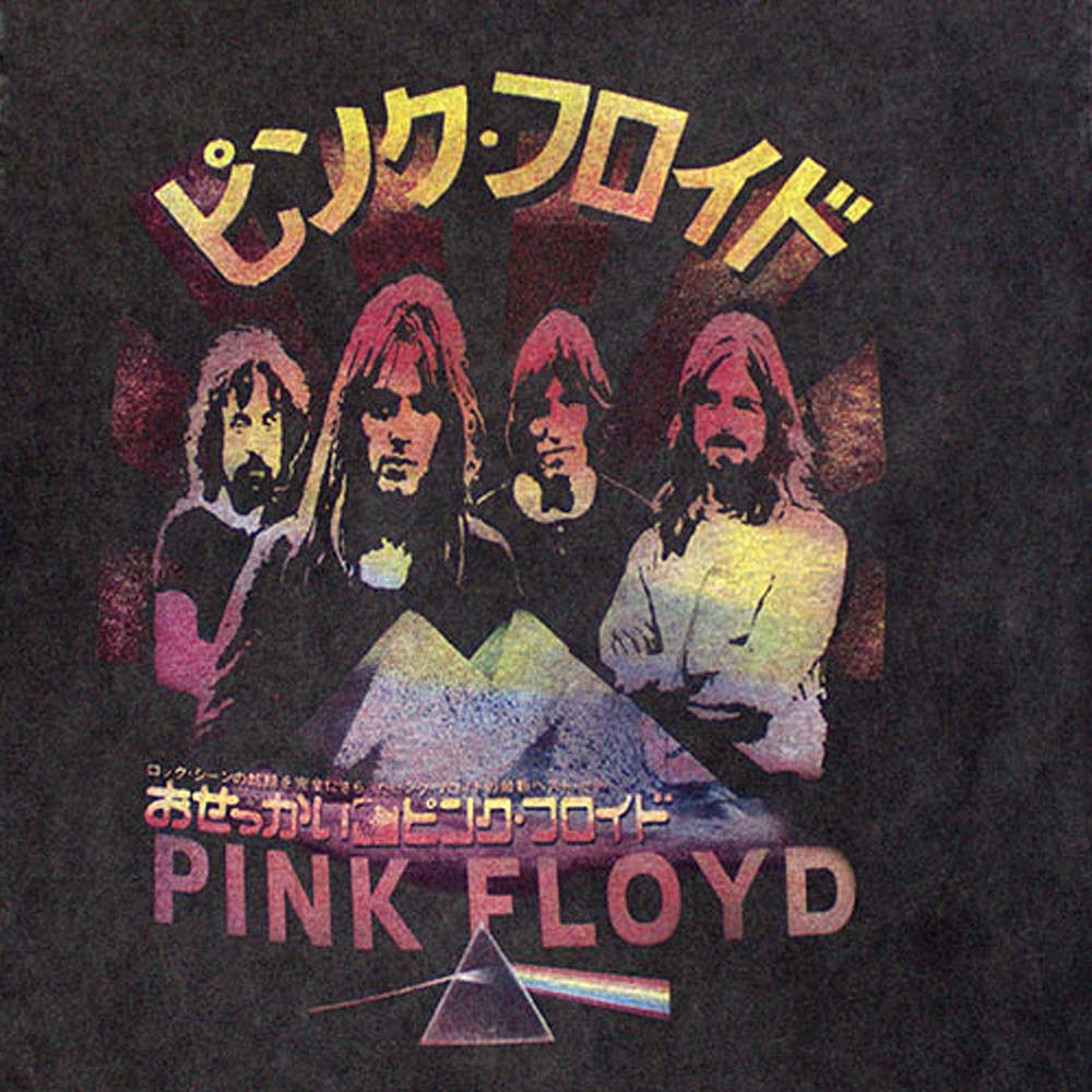 PINK FLOYD ピンクフロイド (結成 60周年 ) - Japan Poster / Stone Wash / Tシャツ / メンズ 【公式 / オフィシャル】