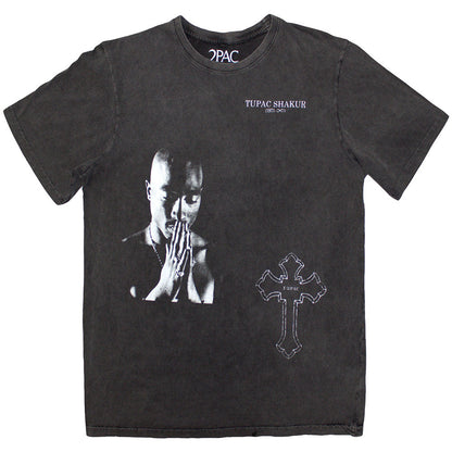 2PAC 2パック - Photo Cross / Stone Wash / Tシャツ / メンズ 【公式 / オフィシャル】