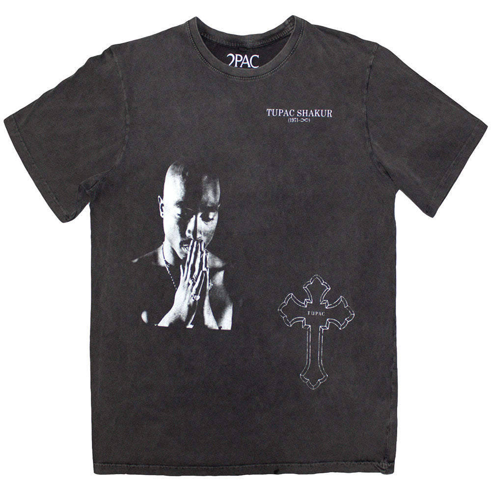 2PAC 2パック - Photo Cross / Stone Wash / Tシャツ / メンズ 【公式 / オフィシャル】