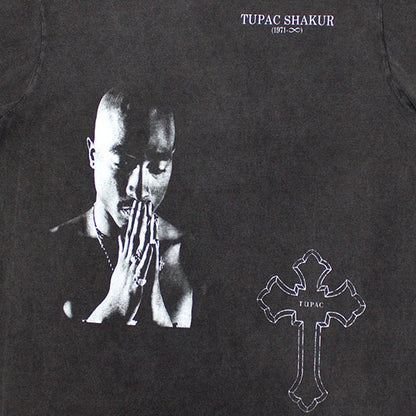 2PAC 2パック - Photo Cross / Stone Wash / Tシャツ / メンズ 【公式 / オフィシャル】