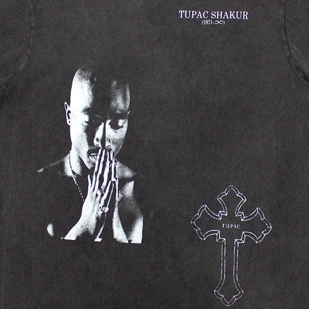 2PAC 2パック - Photo Cross / Stone Wash / Tシャツ / メンズ 【公式 / オフィシャル】
