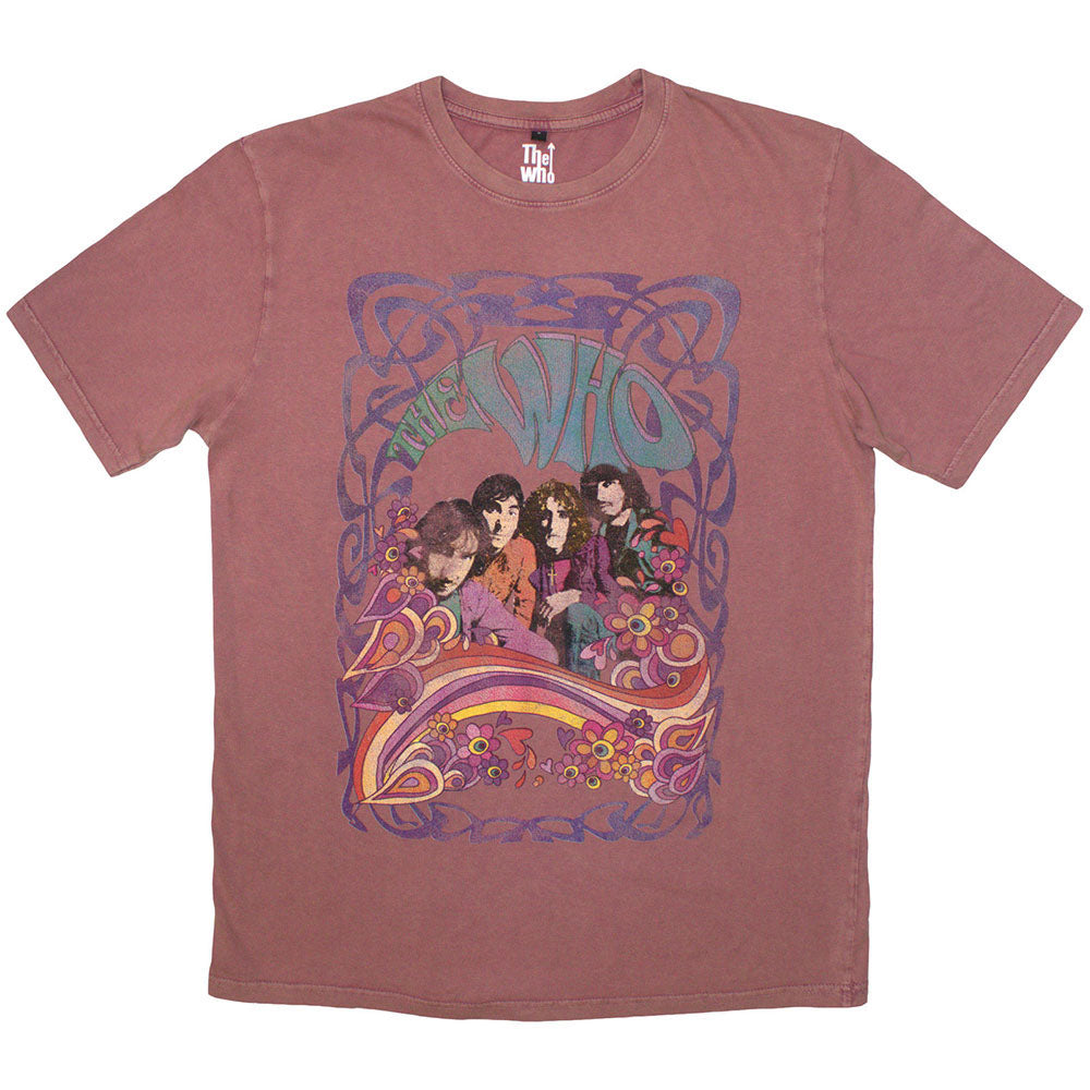 THE WHO ザ・フー (デビュー 60周年 ) - Psych Floral / Stone Wash / Tシャツ / メンズ 【公式 / オフィシャル】