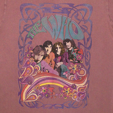 THE WHO (60th Anniversary) - Psych Floral / Stone Wash / T-shirt / Men's