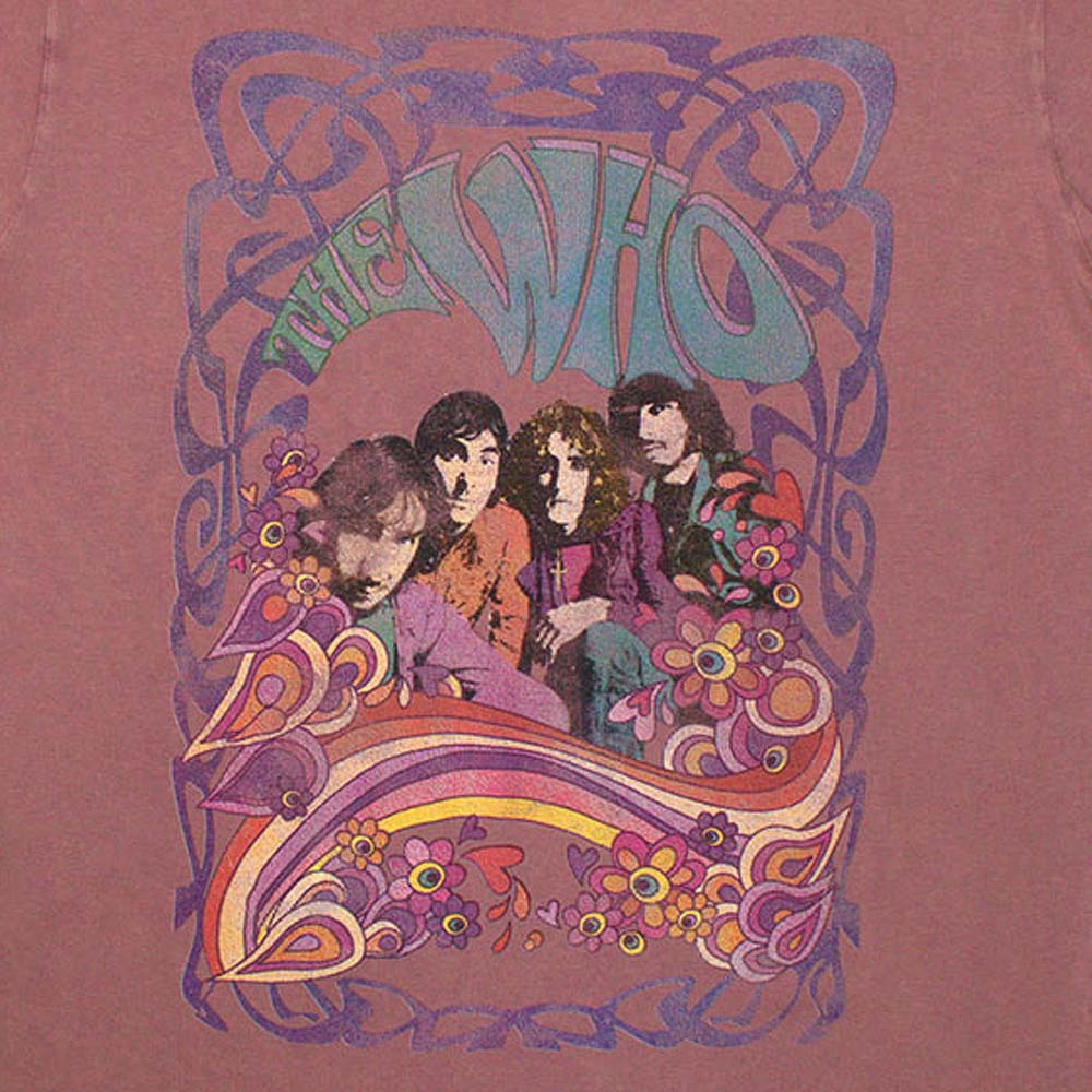 THE WHO ザ・フー (デビュー 60周年 ) - Psych Floral / Stone Wash / Tシャツ / メンズ 【公式 / オフィシャル】