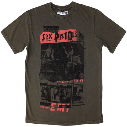 SEX PISTOLS セックスピストルズ - Photo Collage / Stone Wash / Tシャツ / メンズ 【公式 / オフィシャル】