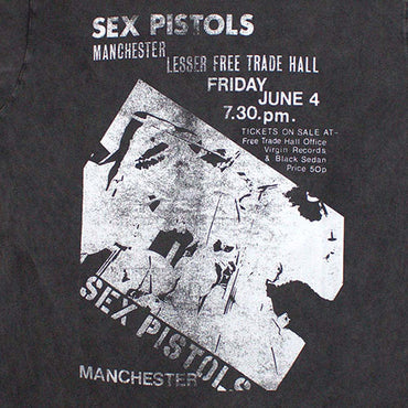 SEX PISTOLS セックスピストルズ - Manchester Flyer / Stone Wash / Tシャツ / メンズ