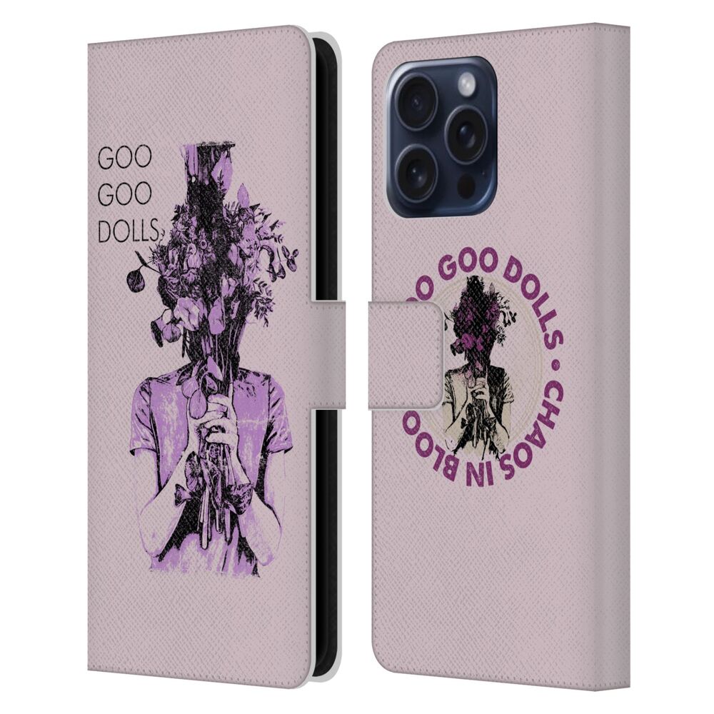 GOO GOO DOLLS グーグードールズ - Graphics / Chaos In Bloom レザー手帳型 / Apple iPhoneケース 【公式 / オフィシャル】