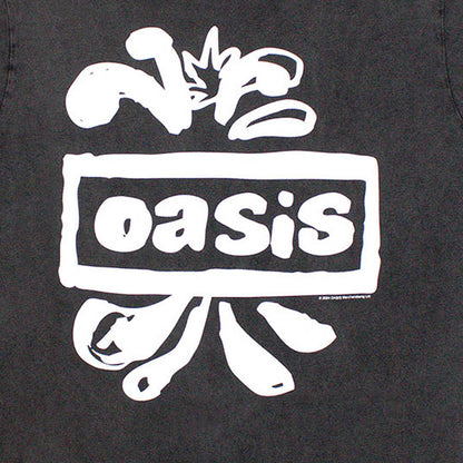OASIS オアシス (10月 来日 記念 ) - Logo Splat / Stone Wash / Tシャツ / メンズ 【公式 / オフィシャル】