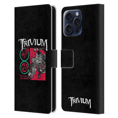 TRIVIUM トリヴィアム - Graphics / Deadmen And Dragons Date レザー手帳型 / Apple iPhoneケース 【公式 / オフィシャル】