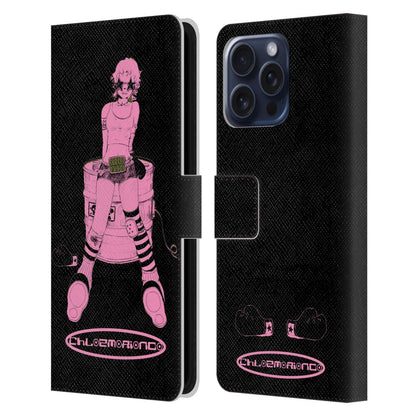 CHLOE MORIONDO クロエモリオンド - Graphics / Pink レザー手帳型 / Apple iPhoneケース 【公式 / オフィシャル】