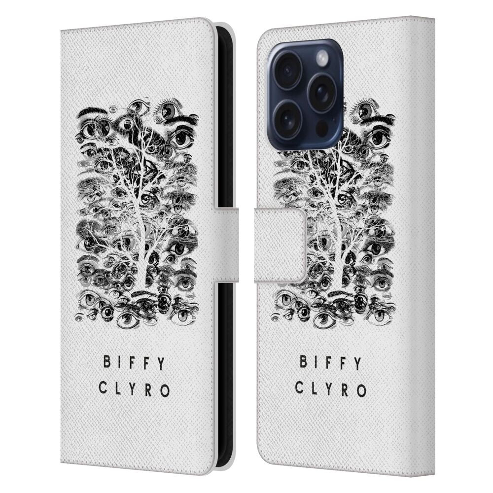 BIFFY CLYRO ビッフィクライロ - Graphics / Eyes レザー手帳型 / Apple iPhoneケース - PGS