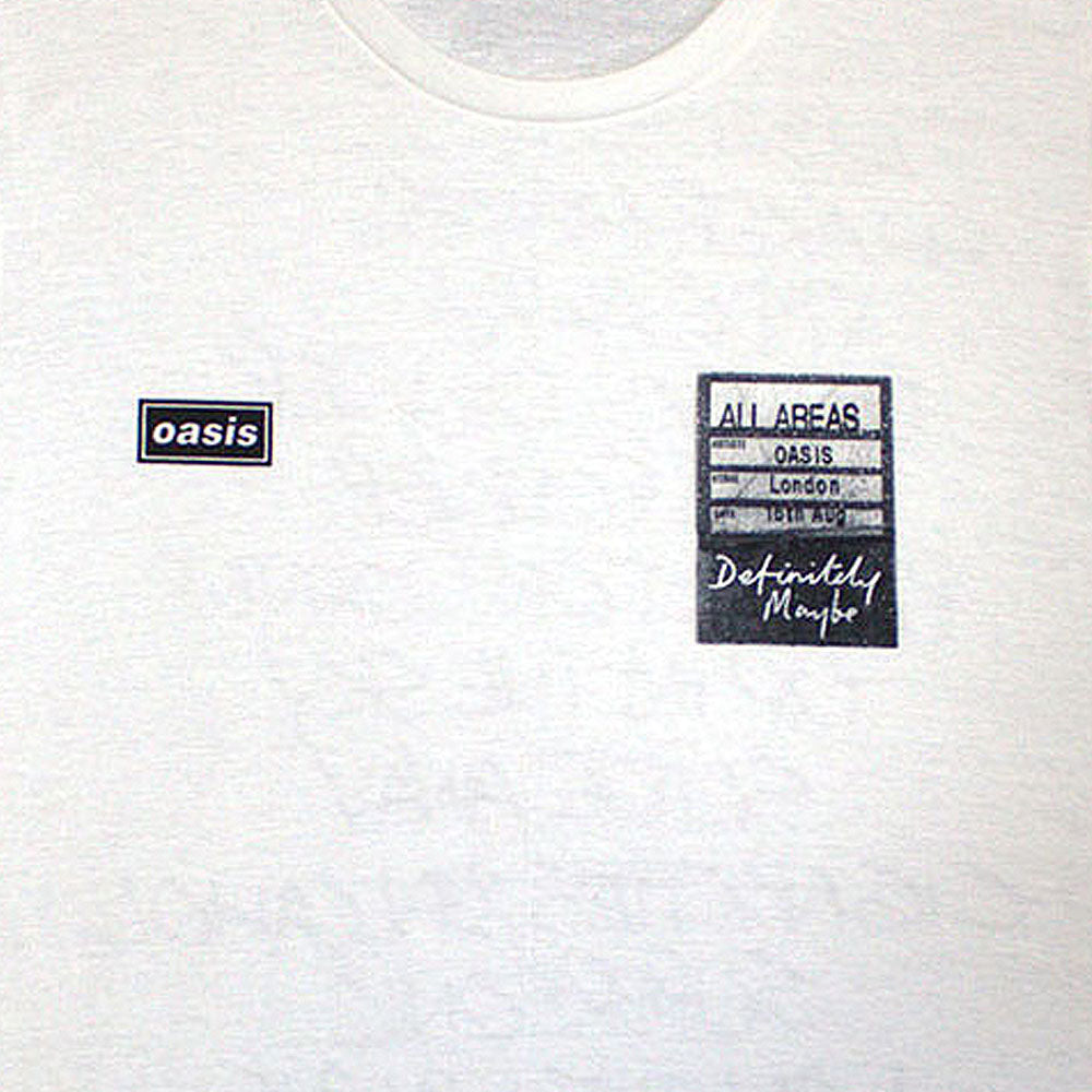 OASIS オアシス - Definitely Maybe AAA Setlist / バックプリントあり / Tシャツ / メンズ
