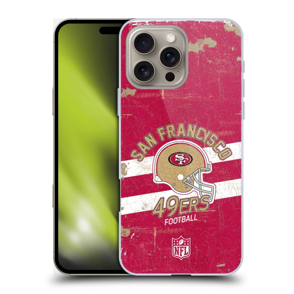SAN FRANCISCO 49ERS（NFL） ナイナーズ ナイナーズ - Helmet Distressed ハード case / Apple iPhoneケース 【公式 / オフィシャル】