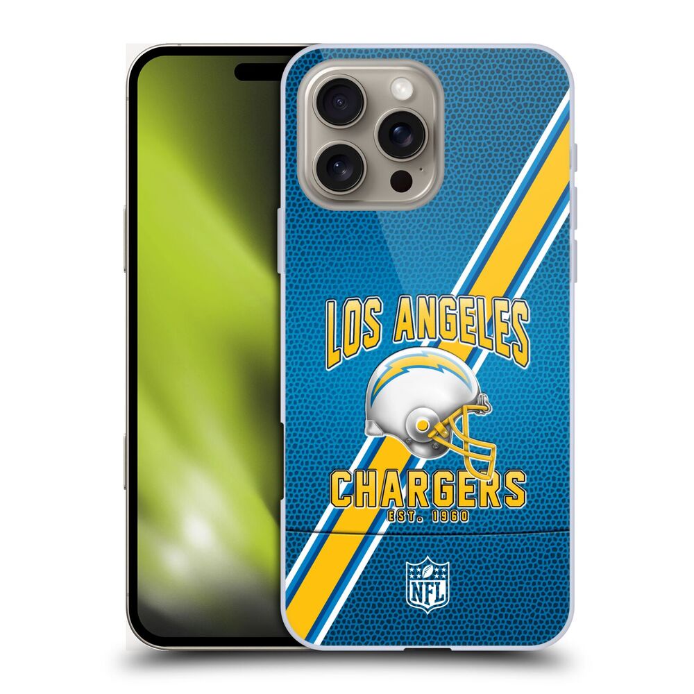 LOS ANGELES CHARGERS（NFL） ロサンゼルスチャージャーズ  ロサンゼルスチャージャーズ - Football Stripes ハード case / Apple iPhoneケース 【公式 / オフィシャル】