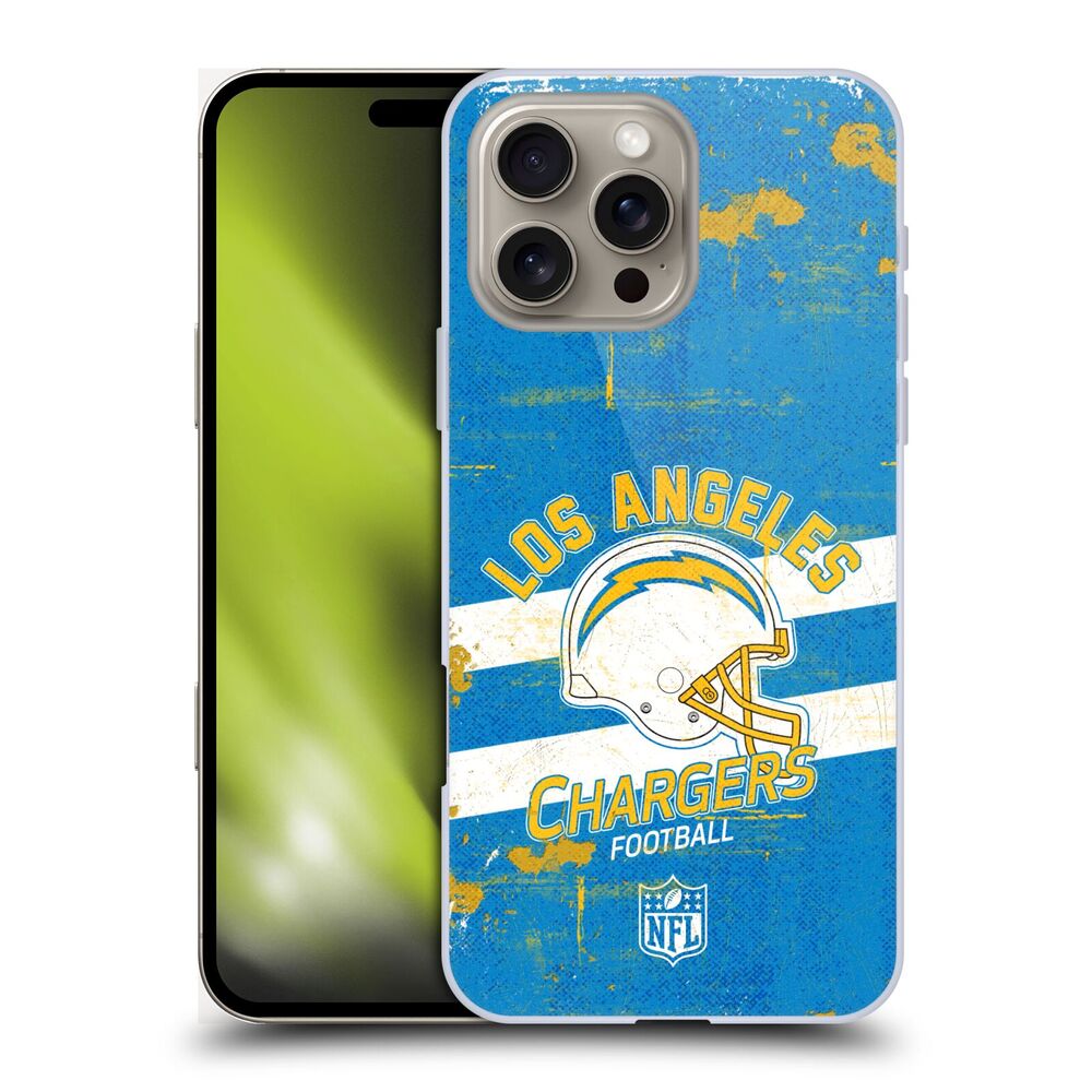LOS ANGELES CHARGERS（NFL） ロサンゼルスチャージャーズ  ロサンゼルスチャージャーズ - Helmet Distressed ハード case / Apple iPhoneケース 【公式 / オフィシャル】