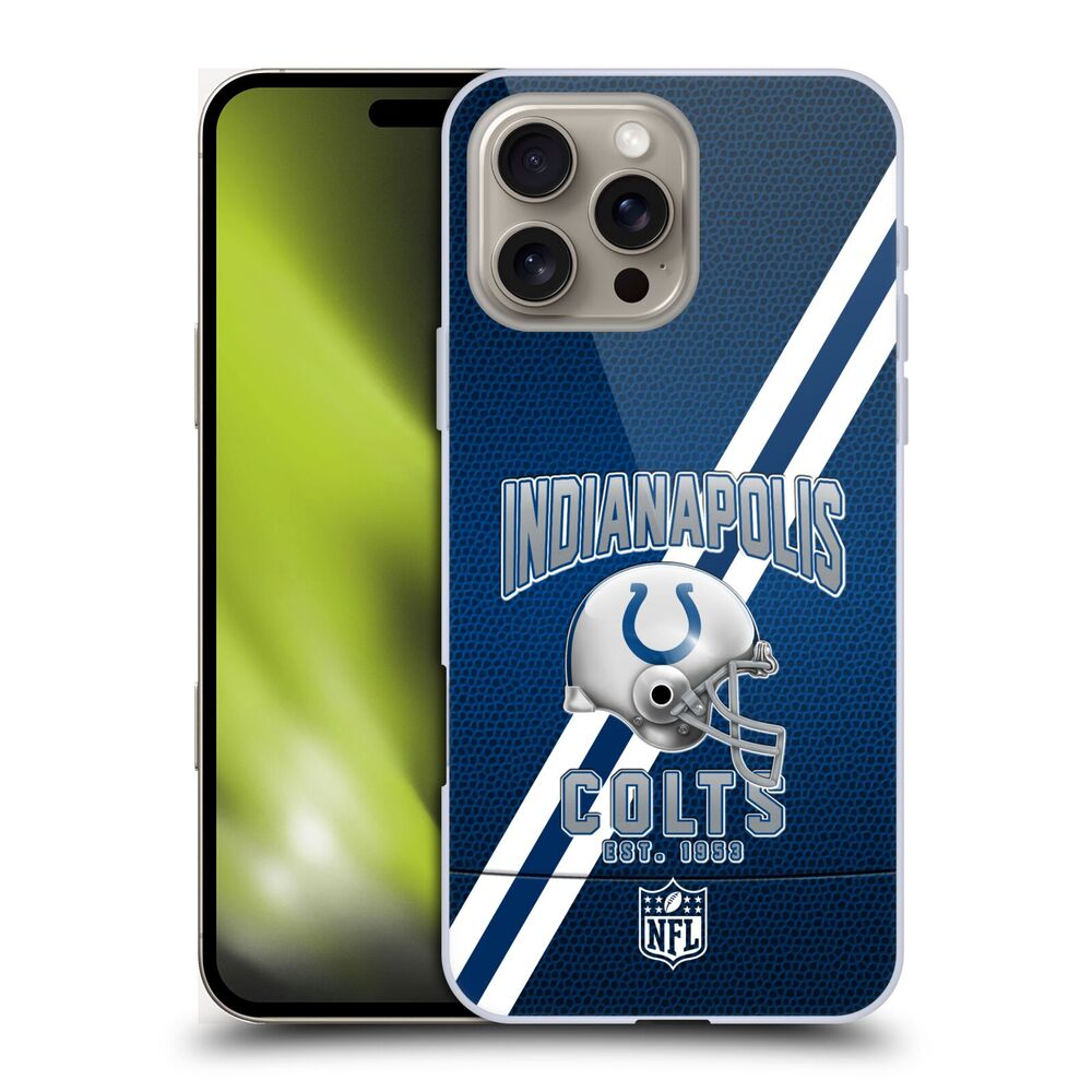 INDIANAPOLIS COLTS（NFL） インディアナポリスコルツ インディアナポリスコルツ - Football Stripes ハード case / Apple iPhoneケース - PGS