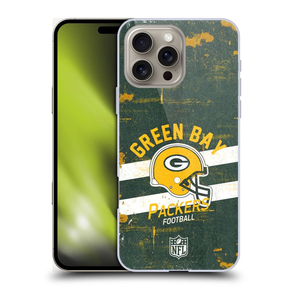 GREEN BAY PACKERS（NFL） グリーンベイパッカーズ グリーンベイパッカーズ - Helmet Distressed ハード case / Apple iPhoneケース 【公式 / オフィシャル】