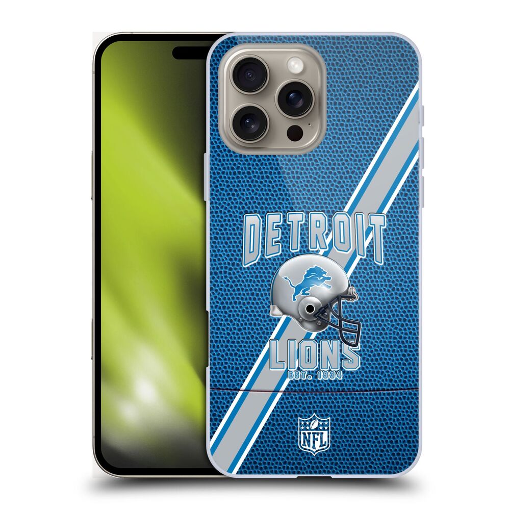 DETROIT LIONS（NFL） デトロイトライオンズ デトロイトライオンズ - Football Stripes ハード case / Apple iPhoneケース 【公式 / オフィシャル】