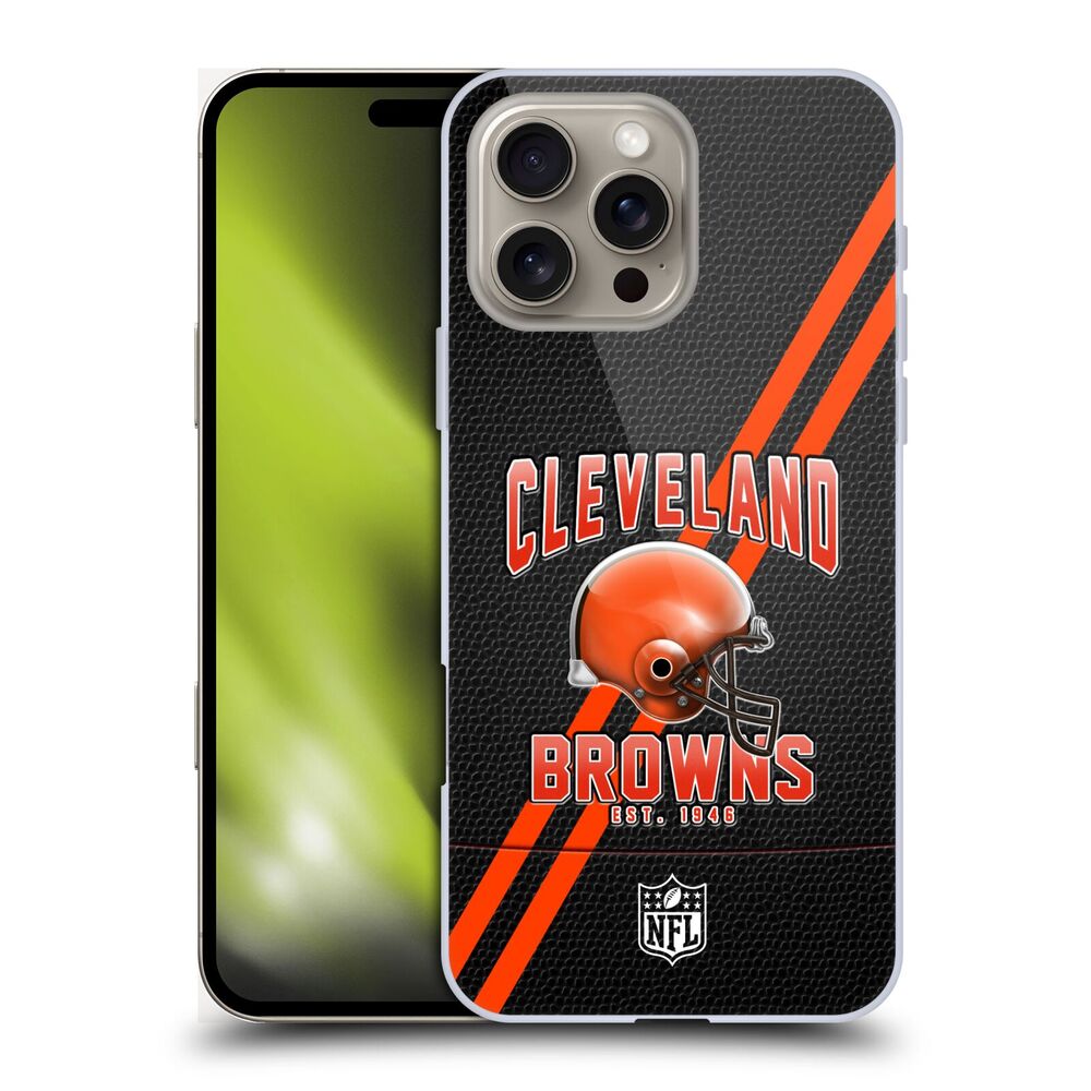 CLEVELAND BROWNS（NFL） クリーブランドブラウンズ  クリーブランドブラウンズ - Football Stripes ハード case / Apple iPhoneケース 【公式 / オフィシャル】