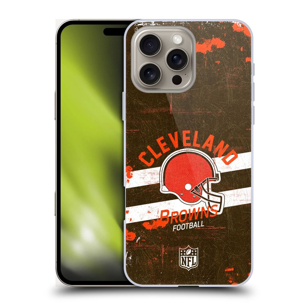 CLEVELAND BROWNS（NFL） クリーブランドブラウンズ  クリーブランドブラウンズ - Helmet Distressed ハード case / Apple iPhoneケース 【公式 / オフィシャル】