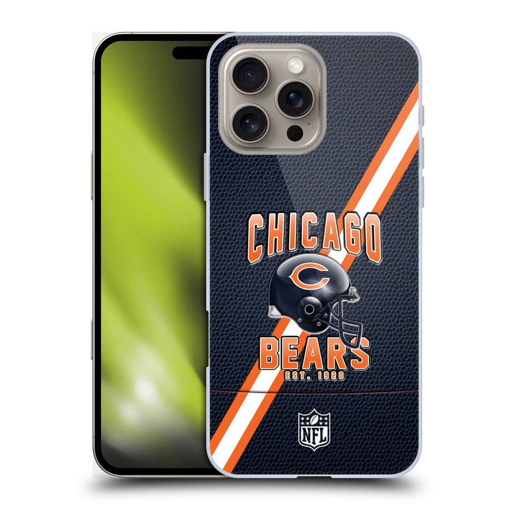 CHICAGO BEARS（NFL） シカゴベアーズ  シカゴベアーズ - Football Stripes ハード case / Apple iPhoneケース 【公式 / オフィシャル】