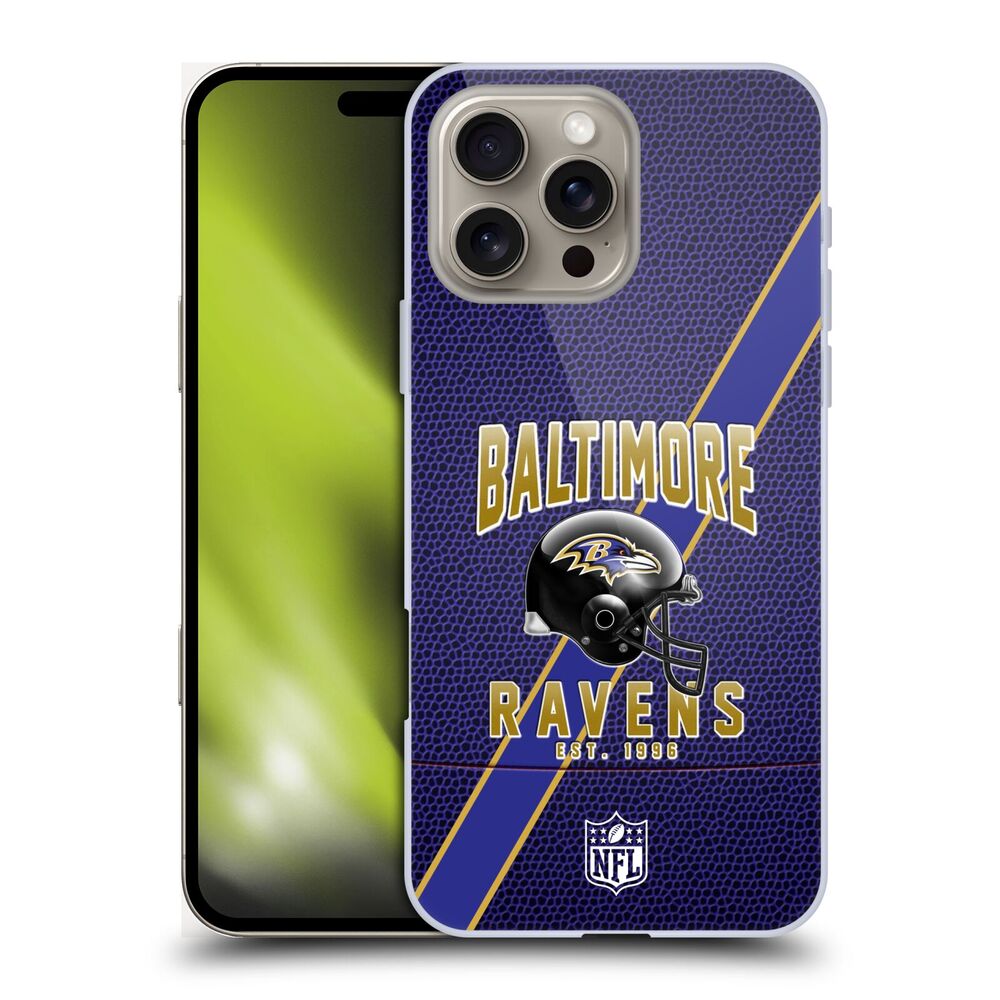 BALTIMORE RAVENS（NFL） ボルチモアレイブンズ ボルチモアレイブンズ - Football Stripes ハード case / Apple iPhoneケース 【公式 / オフィシャル】
