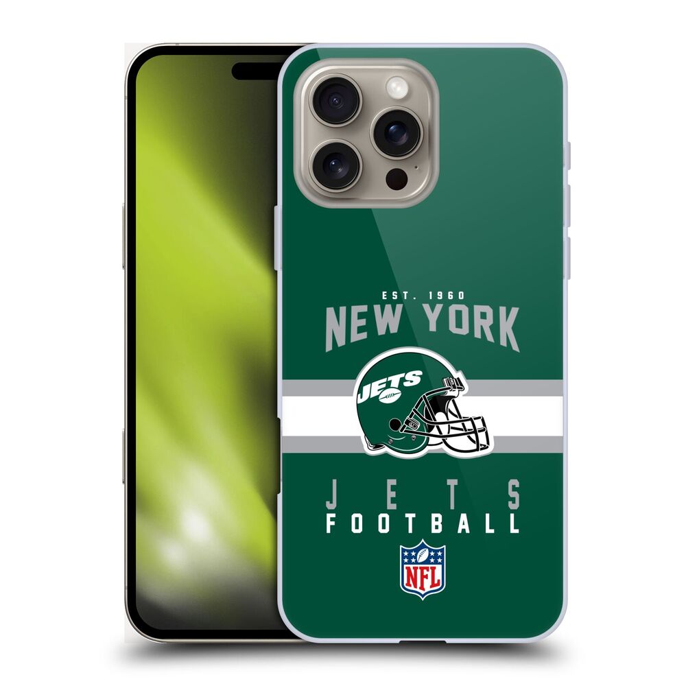 NEW YORK JETS（NFL） ニューヨークジェッツ ニューヨークジェッツ - Helmet Typography ハード case / Apple iPhoneケース 【公式 / オフィシャル】