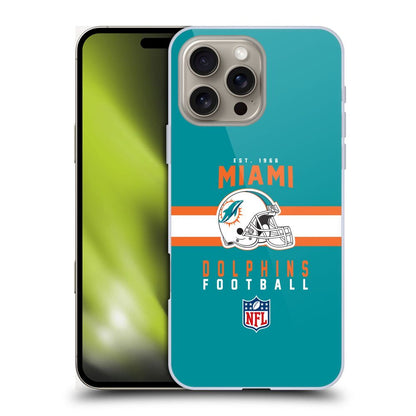 MIAMI DOLPHINS（NFL） マイアミドルフィンズ マイアミドルフィンズ - Helmet Typography ハード case / Apple iPhoneケース 【公式 / オフィシャル】