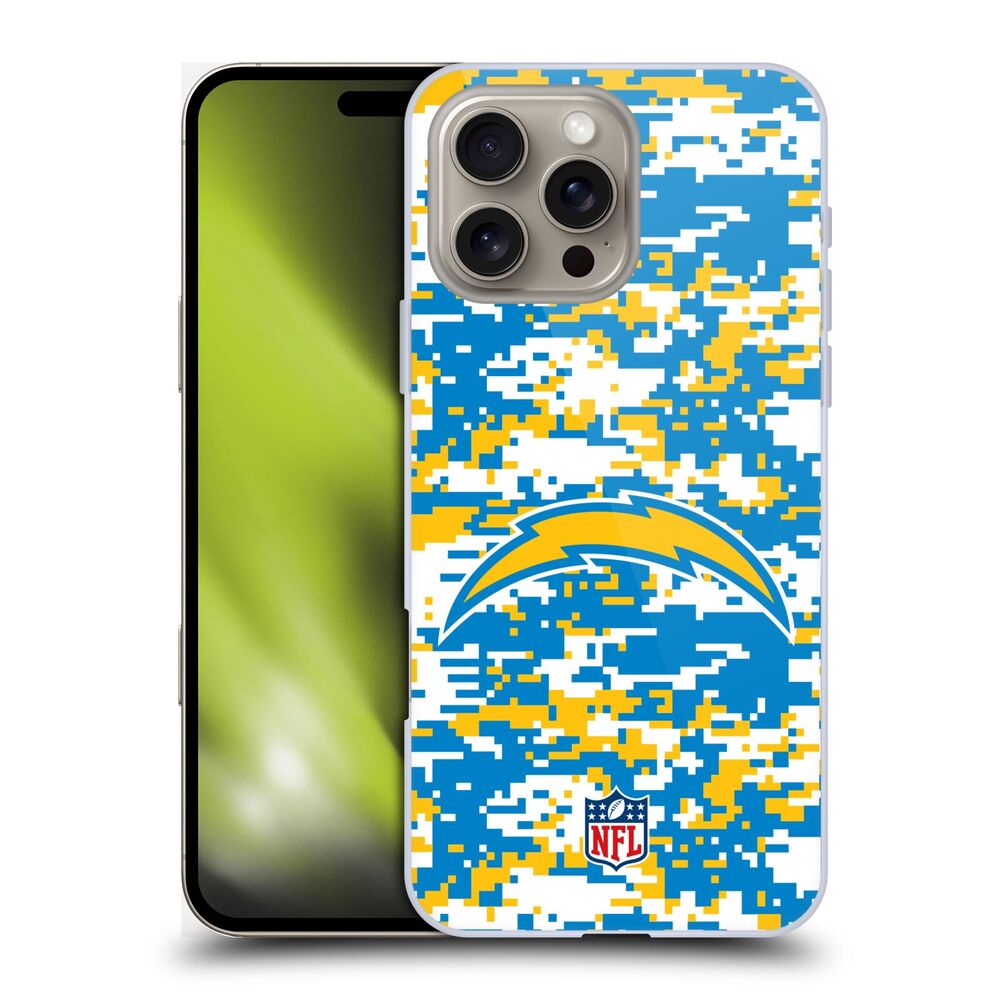 LOS ANGELES CHARGERS（NFL） ロサンゼルスチャージャーズ ロサンゼルスチャージャーズ - Digital Camouflage ハード case / Apple iPhoneケース 【公式 / オフィシャル】