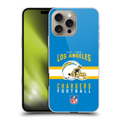 LOS ANGELES CHARGERS（NFL） ロサンゼルスチャージャーズ ロサンゼルスチャージャーズ - Helmet Typography ハード case / Apple iPhoneケース 【公式 / オフィシャル】