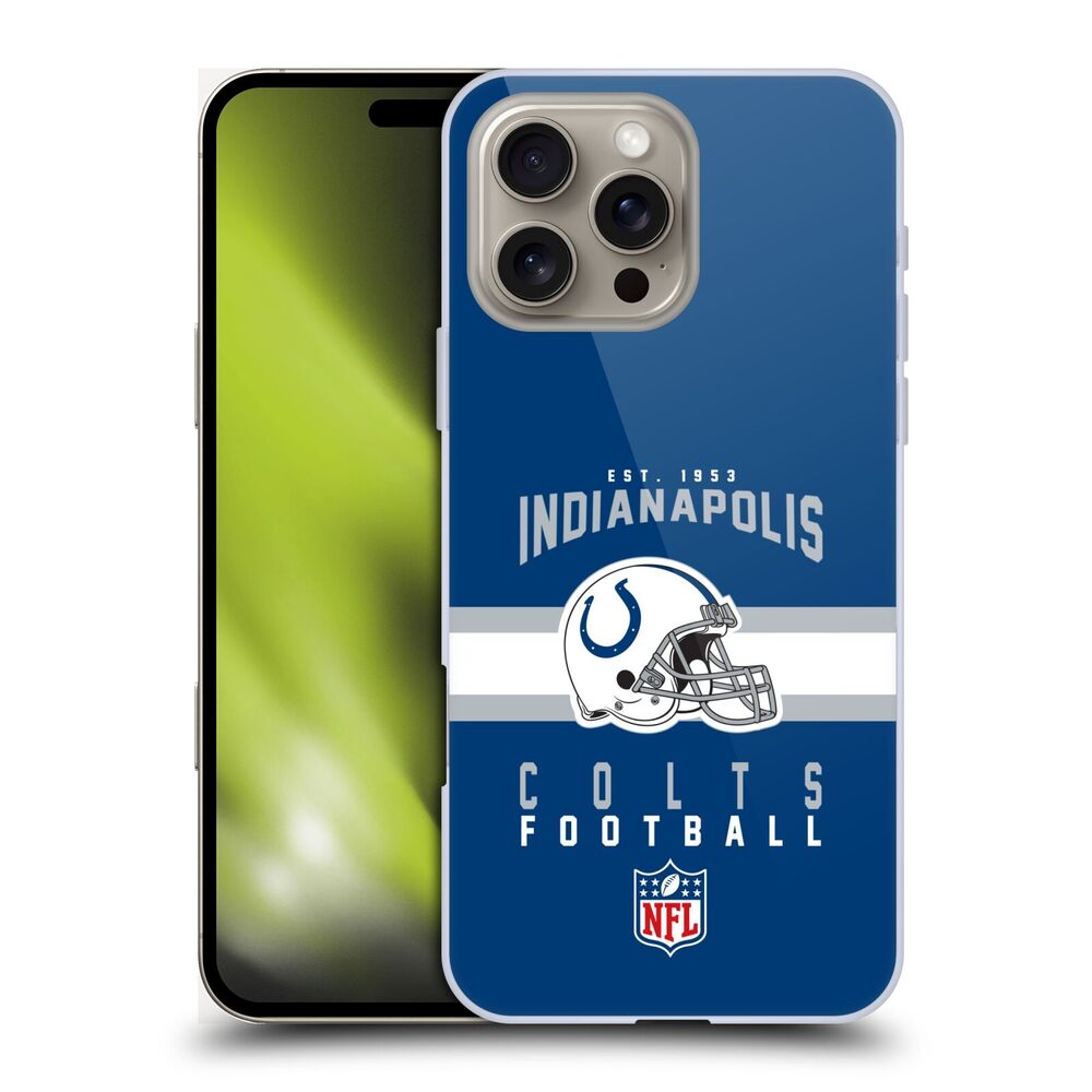 INDIANAPOLIS COLTS（NFL） インディアナポリスコルツ インディアナポリスコルツ - Helmet Typography ハード case / Apple iPhoneケース 【公式 / オフィシャル】