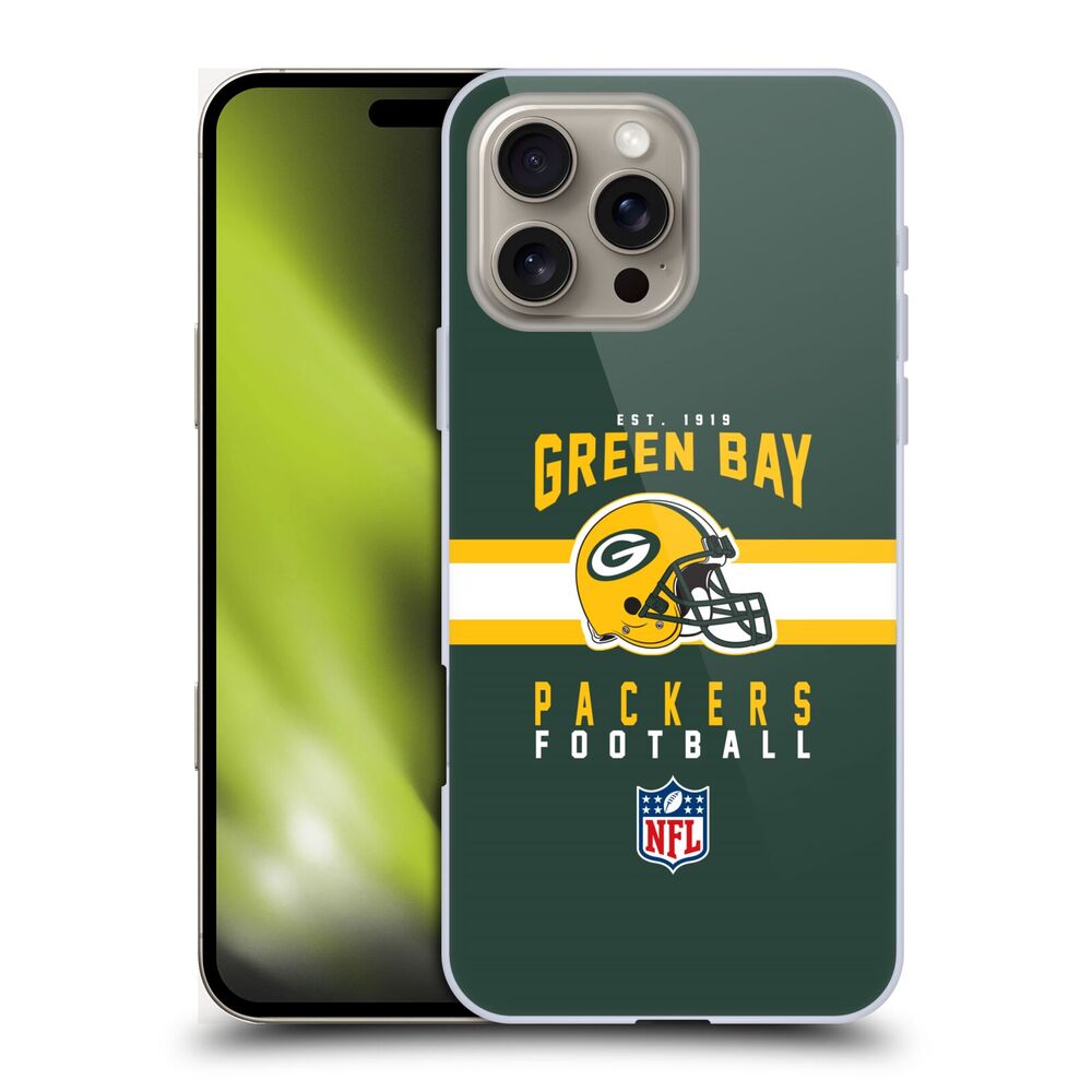 GREEN BAY PACKERS（NFL） グリーンベイパッカーズ グリーンベイパッカーズ - Helmet Typography ハード case / Apple iPhoneケース 【公式 / オフィシャル】