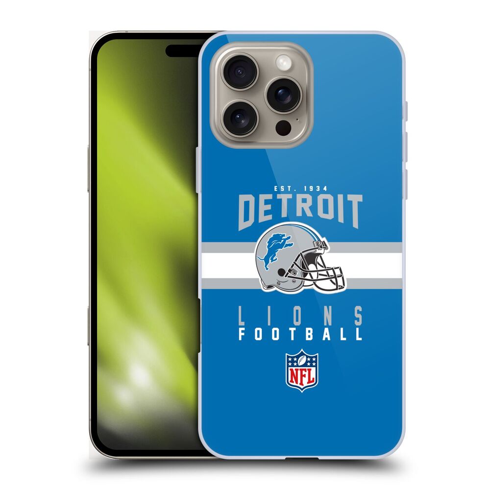 DETROIT LIONS（NFL） デトロイトライオンズ デトロイトライオンズ - Helmet Typography ハード case / Apple iPhoneケース 【公式 / オフィシャル】