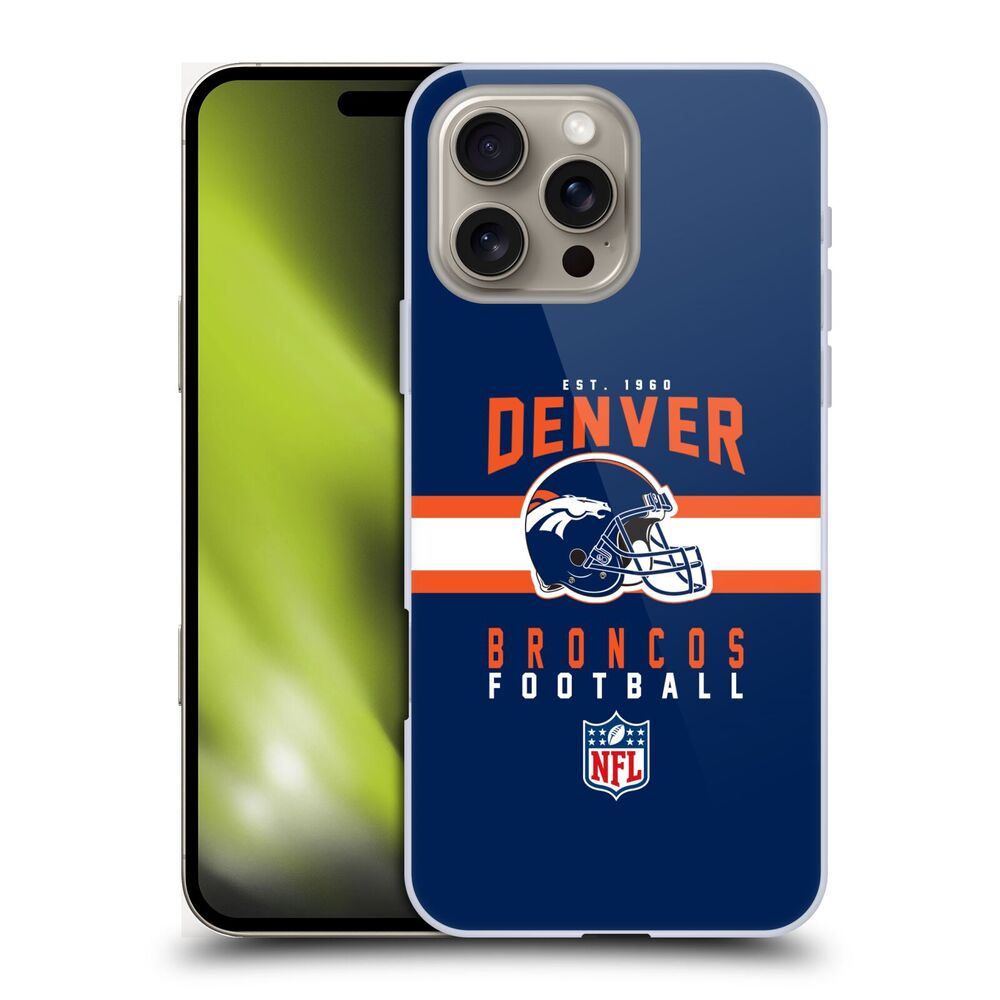 DENVER BRONCOS（NFL） デンバーブロンコス デンバーブロンコス - Helmet Typography ハード case / Apple iPhoneケース 【公式 / オフィシャル】