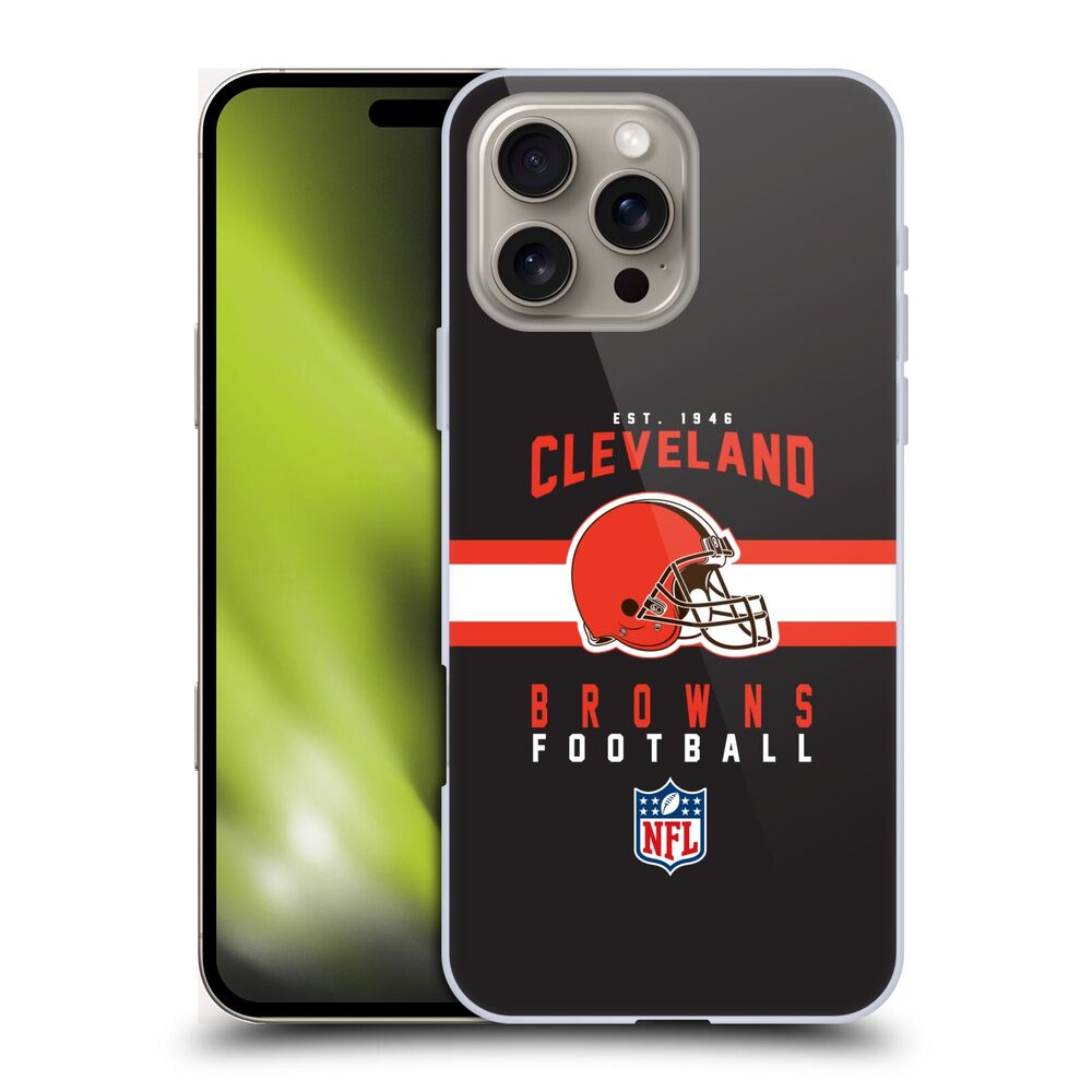 CLEVELAND BROWNS（NFL） クリーブランドブラウンズ クリーブランドブラウンズ - Helmet Typography ハード case / Apple iPhoneケース 【公式 / オフィシャル】